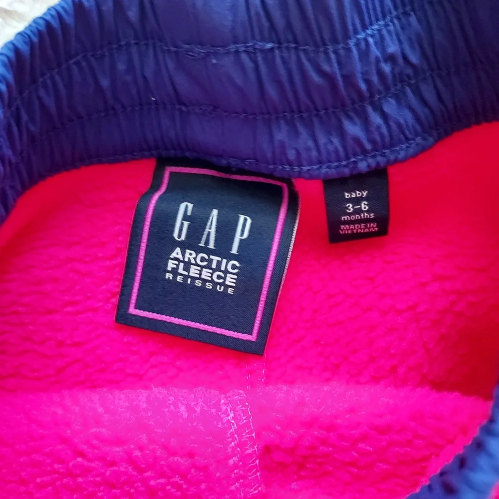 GAP Kids 3-6mo Bright Pink Cozy Fleece Joggers Fall Winter